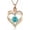 Rose-blue, variant on Cremation Jewelry Heart Birthstone Necklaces Gifts for Women Love Heart Pendant Necklace Urn Necklace for Ashes for Women Gilrs Memorial Keepsake Birthstone Pendant