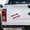Red, variant on Tie Stitches Graphic Car Decal Sticker,Cartoon Stitch,Fun car Accessory,Fun Bandage Decal for Bumper, Trunk,Window,Side,Wound Sticker,Red,2PC