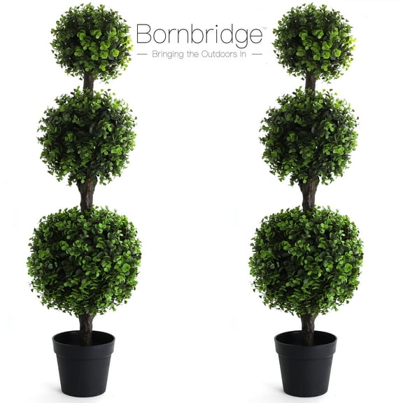 Bornbridge Artificial 4' Topiary Ball Tree - Boxwood - 2 Pack