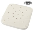 thumbnail image 2 of 100 Pieces Air Fryer Disposable Parchment Paper Non-stick Rectangle Baking Paper Natural Wood Pulp Liners for Cooking Baking Air Fryers Steamer Microwave White 9in, 2 of 8