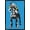 Black Framed Version, variant on Keith Kimberlin - Puppy - Modern Weimaraner Pop Art Wall Poster, 14.725" x 22.375"