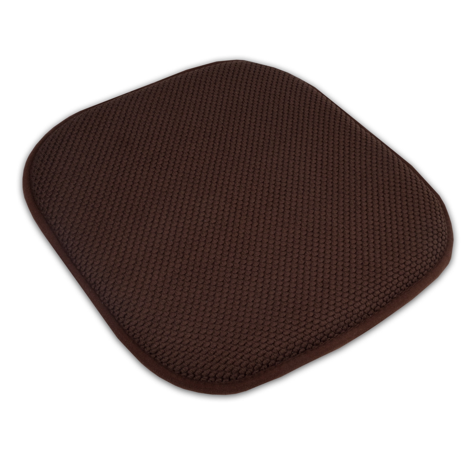 Sweet Home Collection Memory Foam Honeycomb Non-Slip Back Chair/Seat 16" x 16" Cushion Pad 4 Pack