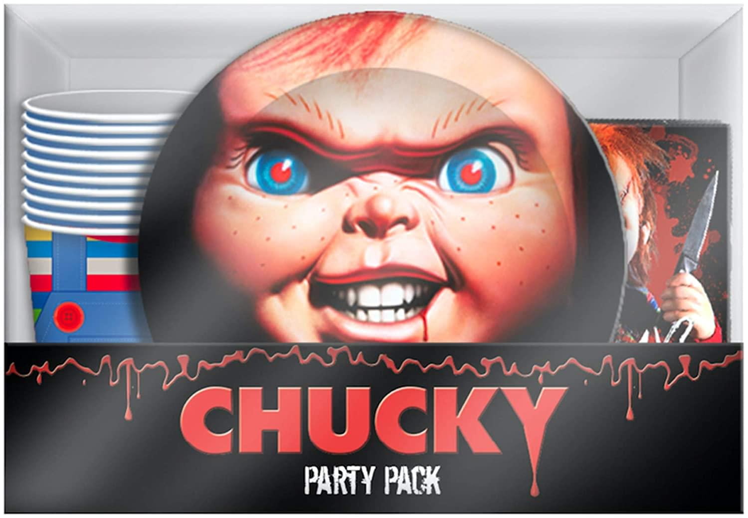 Childs Play Chucky 60 Piece Party Tableware Set Cups Plates Napkins Walmart Com