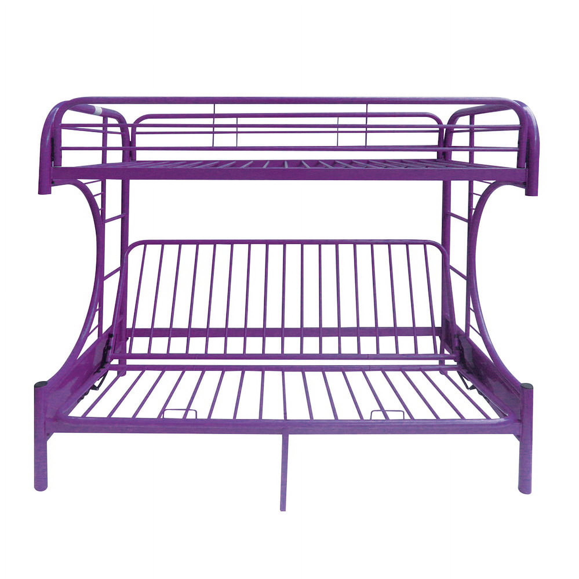 ACME Furniture Eclipse Twin over Full and Futon Bunk Bed in Purple - image 5 of 5