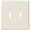 Biscuit, variant on Amerelle 3000TBT Metro Wallplate, 1 Toggle, Ceramic, Biscuit, 1-Pack