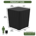 thumbnail image 2 of Uforic 11.5 Gallon Outdoor Resin Deck Box, Multifunctional Patio Side Table & Storage Container for Cushions & Outdoor Decor, Black, 2 of 9