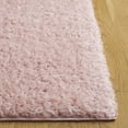 thumbnail image 4 of SAFAVIEH Lindsay Deborah Solid Polyester Shag Area Rug, Pink, 6'7" x 6'7" Square, 4 of 8
