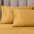 thumbnail image 3 of Impressions Anathema Egyptian Cotton Solid Deep Pocket Sheet Set, Olympic Queen, Gold, 4-Pieces, 3 of 14