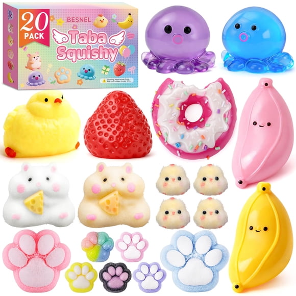 Pack de 20 Juguetes Sensoriales Taba Squishy BESNEL