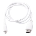 thumbnail image 2 of Raspberry Pi T7690AX Micro-HDMI to HDMI Cable Long 2M - White, 2 of 2