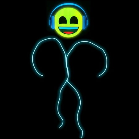Light Up Stick Figure Costume With Headphone Emoji®