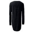 thumbnail image 5 of under 10.00 LYXSSBYX Womens Long Sleeve Dresses Autumn and Winter Women Causal Solid Long Sleeve Loose O-Neck Hairy Sweater Pullover Dress, 5 of 5
