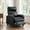 Enhanced Black, variant on FlexiSpot Small Pushback Recliner Chair, Reclining Sofa Chair with Cup Holder and Footrest for Living Room, Linen, Gray