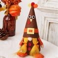 thumbnail image 6 of Holloyiver Turkey Fall Thanksgiving Gnomes Plush Decor, Gnome with Pilgrim Hat Tail Fall Thanksgiving Decorations for Home Autumn Farmhouse Tomte Swedish Scandinavian Elf Dolls Table Ornaments, 6 of 8