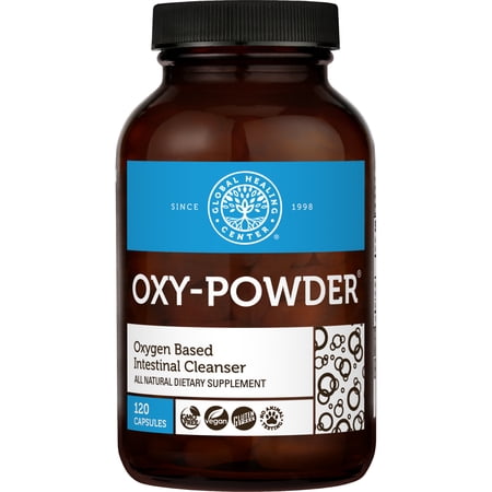 Oxy-Powder Safe and Natural Colon Cleanser by Global Healing®, 120 Count Capsules