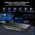 thumbnail image 2 of Switch de red MokerLink de 8 puertos 2,5G con SFP+ de 10G, 2 of 7
