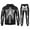 Z02-Black, variant on YAYUBA Mens Halloween Outfits Halloween Skeleton Tracksuit Set Mens And Women Skull Bone Printed Zip Up Hoodie Size M