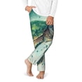 thumbnail image 2 of Hirioo Watercolor Turtle1 for Teenagers' Pajama Pants Womens Lounge Pants with Pockets Pj Bottoms Pants for Men-Large, 2 of 6