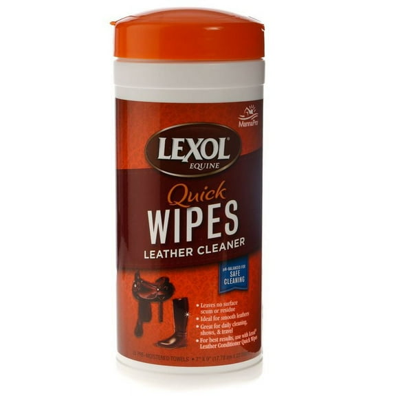 Lexol Leather Tack Cleaner Wipes, 25 Count