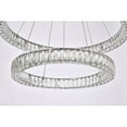 thumbnail image 4 of Monroe 36 inch LED double ring chandelier in chrome, 4 of 5