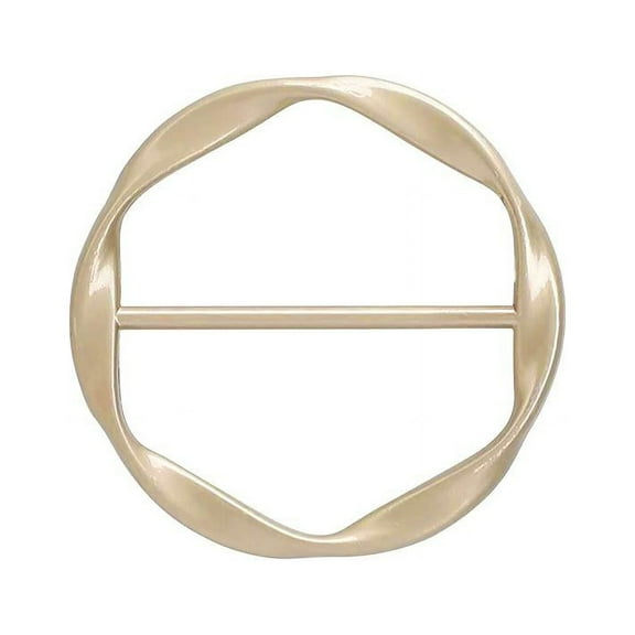 T-Shirt Tie Ring Scarf Ring Clip Metal Round Brooch Pin Circle Pin For Scarve Clothes Waist belt for Valentines Day Gift