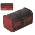 thumbnail image 4 of Vintage Square Jewelry Storage Box Handmade Wooden Decorative Display Case, 4 of 12