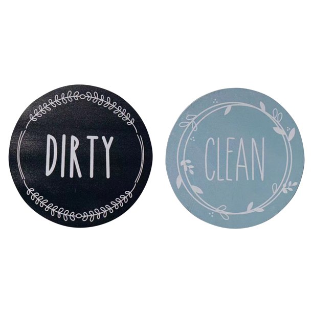 Stickers Dishwasher Clean Sign Indicator Fashion Universal Double Sided
