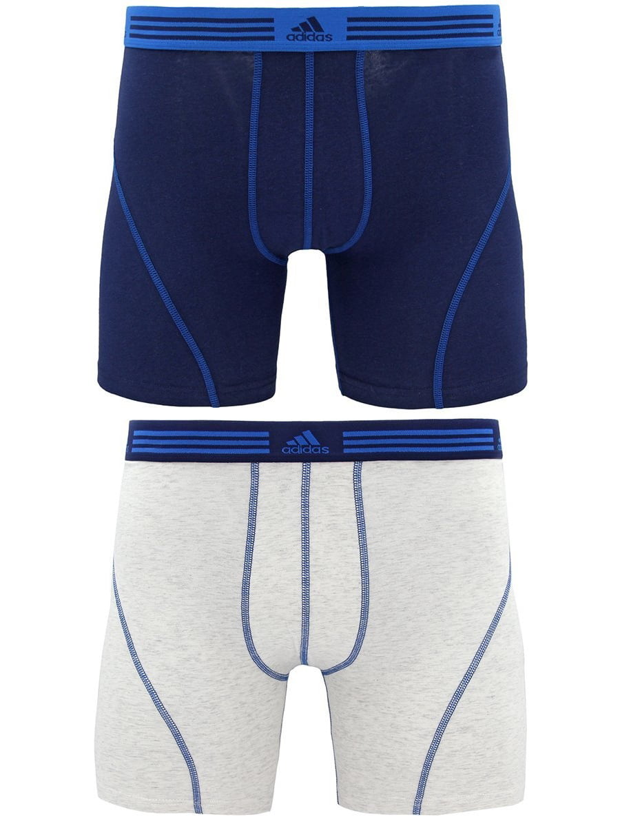 Adidas Men's Athletic Cotton Stretch Boxer Brief (2-Pack) - Walmart.com
