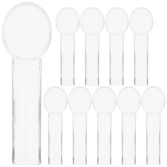 10 fundas para cabezales de cepillo de dientes y accesorios para cepillos de dientes eléctricos (transparentes)