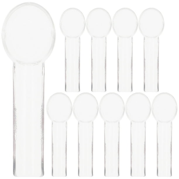 10 fundas para cabezales de cepillo de dientes y accesorios para cepillos de dientes eléctricos (transparentes)
