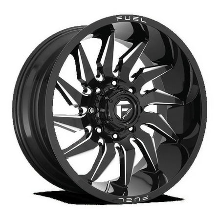 Fuel 1PC Aluminum Rim D744 SABER 24X12in Gloss Black Milled Finish, D74424208947
