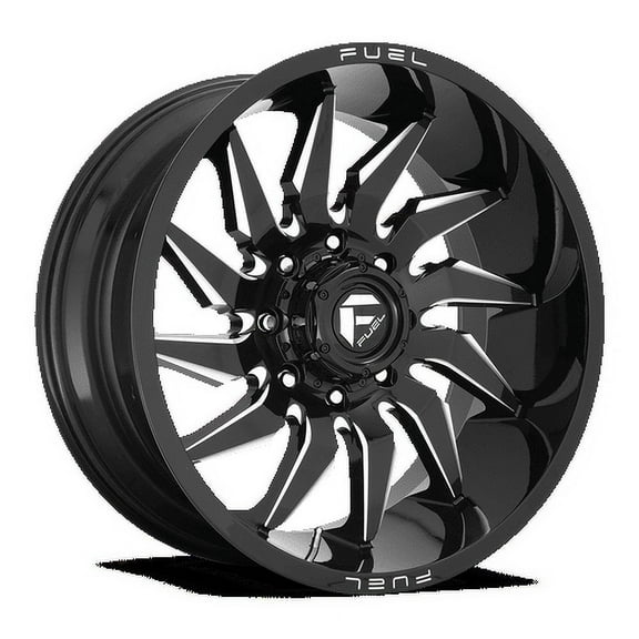 Fuel 1PC Aluminum Rim D744 SABER 24X12in Gloss Black Milled Finish, D74424208947