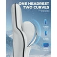 thumbnail image 3 of GTPLAYER Ergonomic Gaming Chair with Footrest and Lumbar Support, White, 3 of 9