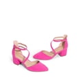 thumbnail image 4 of Zapatos DREAM PAIRS SDPU2354W Tacones de Gamuza Rosa Fucsia con Tacón de 5 cm, 4 of 8