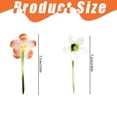 thumbnail image 4 of Realistic Carnation and Lily Glass Bouquet, Artificial Flowers for Home Desktop Decor, Glass Ornament for Table Decor, 4 of 7