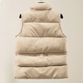thumbnail image 4 of FNFHFY Puffer Vest for Women Drawstring Waist Sleeveless Padded Coat Puffy Waitcoat Gilet Winter Fall Casual Thermal Outerwear Vests, 4 of 5