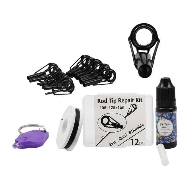 Kit Repuesto Guías Caña Pescar Anillo Cerámica Acero Inoxidable