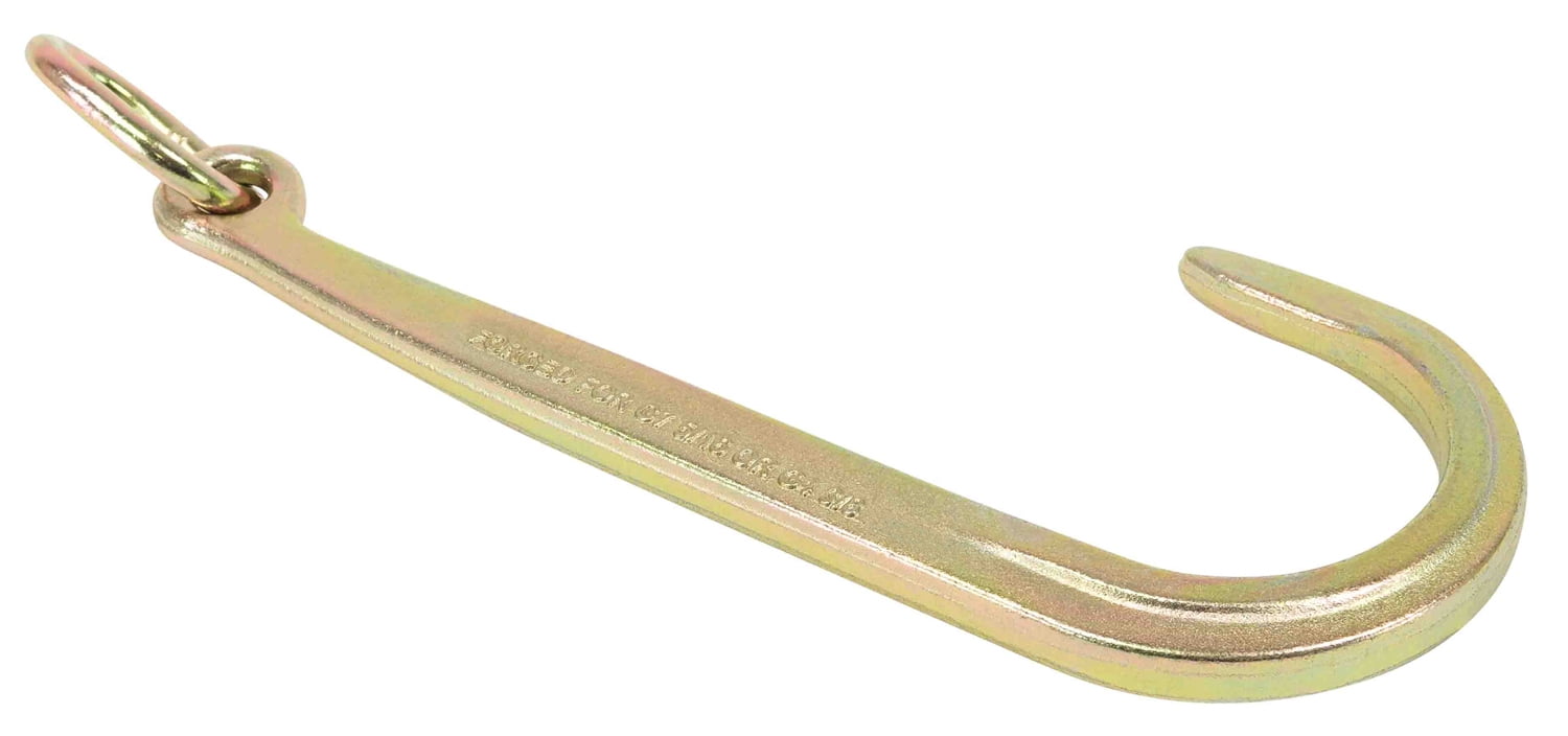 Mytee Products (2 Pack) 15" Inch J Hook Heavy Duty Grade G70 Tow Axle Strap Wrecker Roll Back Clevis 5400#
