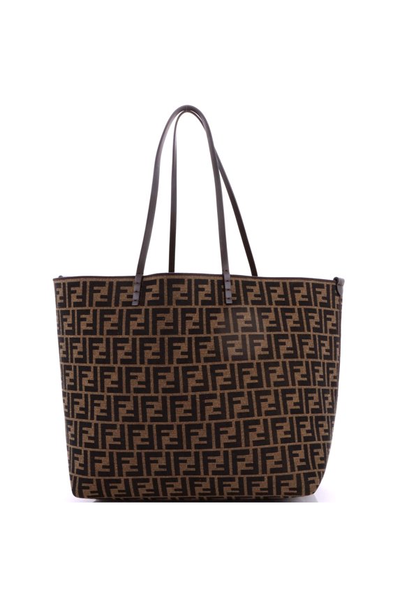 Pre-Owned Reversible Roll Tote Pequin and Zucca Canvas Medium By Rebag