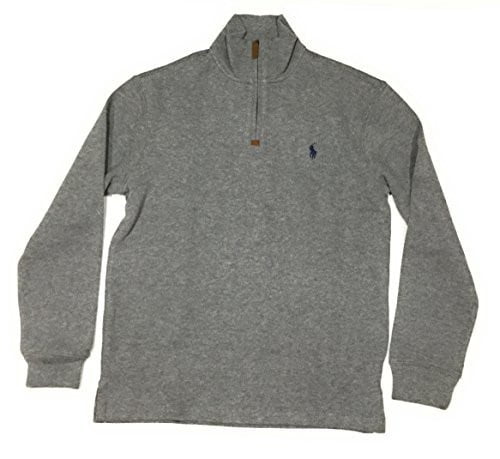 ralph lauren grey half zip