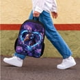 thumbnail image 2 of Binienty Floral Horse Backpack for Girls 10-12 Black School Bag with Lunch Box Pencil Bag Set of 3 Large Capacity Kids Rucksacks for Elementary Middle High School Students, 2 of 7