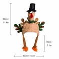 thumbnail image 4 of Voska Thanksgiving Turkey Plush Costume Hat for Men and Women Funny Holiday Party Novelty Headwear Soft Warm Fall Winter A One Size, 4 of 6