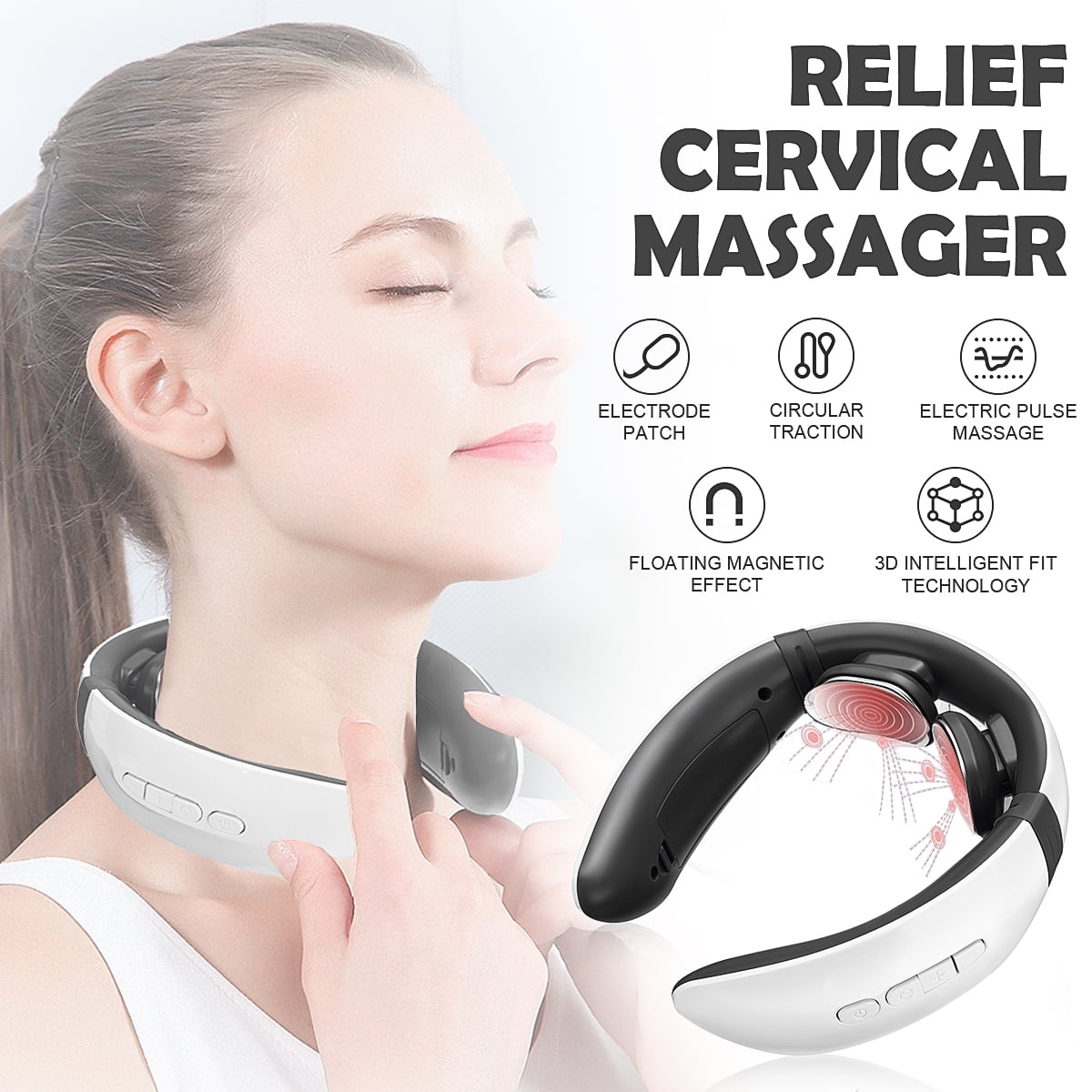 Electric Neck Massage Relaxation Machine Infrared Heating Pain Relief Body Care Walmart Canada
