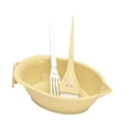 thumbnail image 4 of Bunblic Hair Coloring Tool Colour Mixing Dyeing Set Professional Tinting Bowl Silicone DIY Color Soft Bristle Brush Color Mixing Tool Yellow, 4 of 8