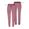 thumbnail image 5 of Adar Pro Heather Scrubs For Women - Ultimate Yoga Jogger Scrub Pants, 5 of 7