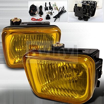Spec-D Tuning LF-CV96AM-WJ Honda Civic Ex Dx Lx Amber Oem Style Fog Lights, Switch, Relay