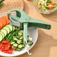 thumbnail image 2 of Multifunctional Vegetable Fruit Slicer, Kitchen Stainless Steel Vegetable Cutter for Salad, Fruit & Vegetable Slicing, 2 of 4