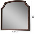 thumbnail image 5 of Transitional Style Wooden Wall Mirror with Beveled Edges, Espresso- Saltoro Sherpi, 5 of 5