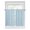 Abstract Blue, White, variant on Half Window Curtain 36 Inches Long, Abstract Blue, Window Treatment Curtain Drapes, Minimalistic White Gradient Water Ripple Small Tier Curtains for Bathroom Over Sink, 27.5"x36", 2 Panels