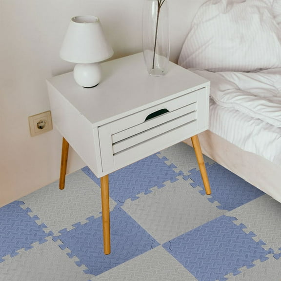 Raindrops Foam Crawling Mats for Kids Indoor Playtime, 16pcs Soft Play Mats for Childhood Activities